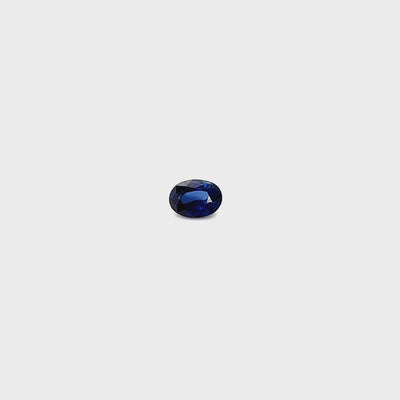 Saphir bleu 0.78 carat ovale non chauffé