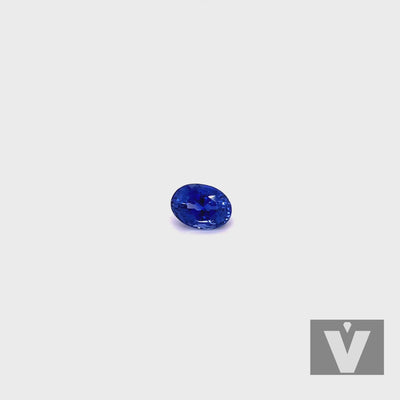 Saphir bleu 2.05 carats ovale non chauffé