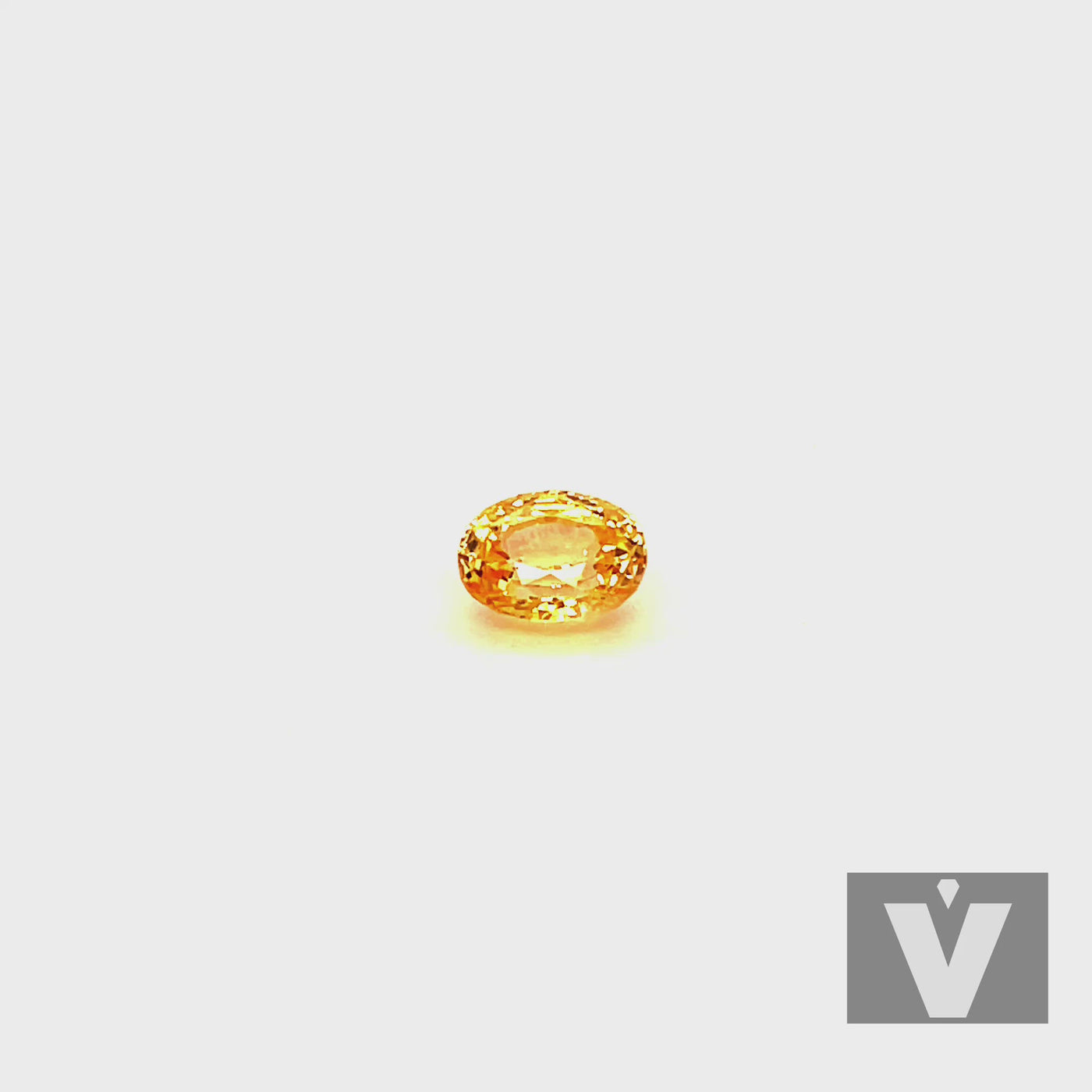 Saphir jaune 1.40 carats ovale non chauffé