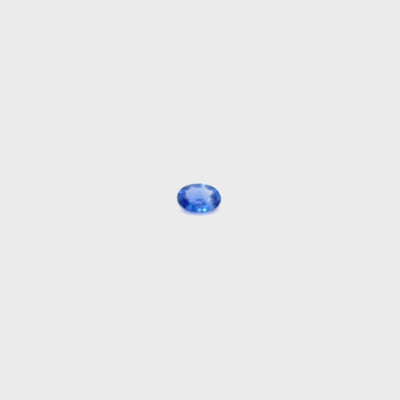 Saphir bleu 0.65 carat ovale non chauffé