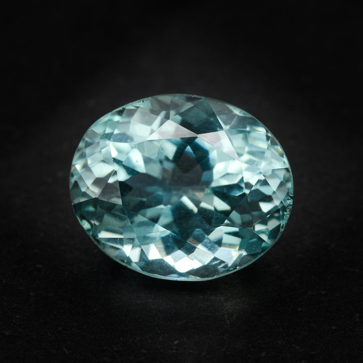 Aigue-marine 4.60 carats ovale non traitée - vue 1