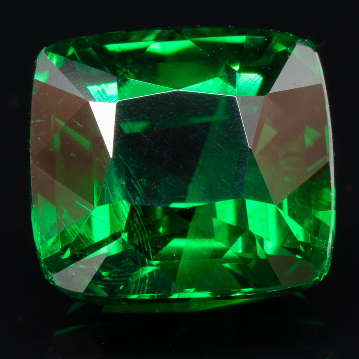 Grenat Tsavorite 3.05 carats coussin - vue 1
