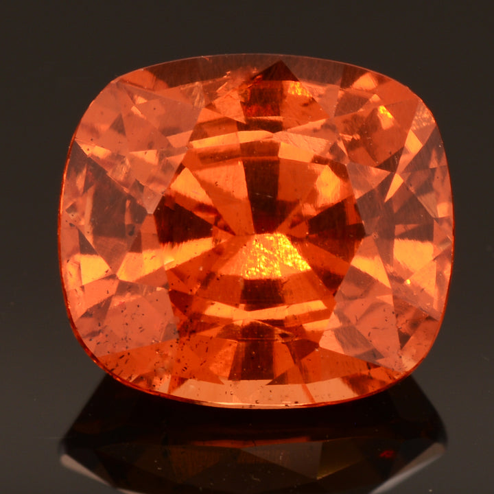 Grenat spessartite (mandarin) 4.72 carats coussin non traité - vue 1