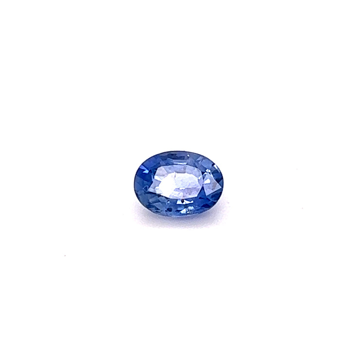 Saphir bleu 0.85 carat ovale non chauffé - vue 1