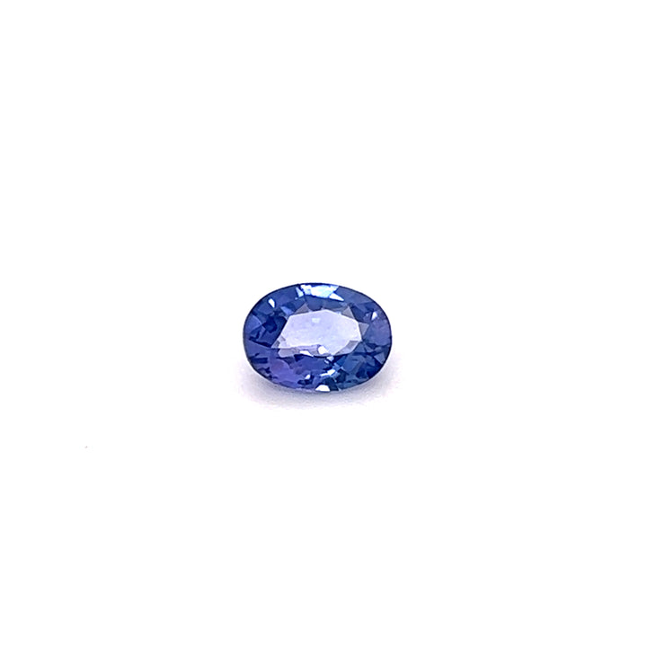 Saphir bleu 0.82 carat ovale non chauffé - vue 1