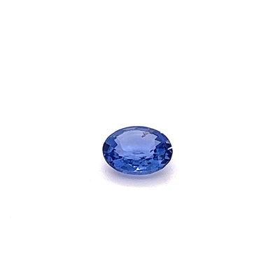 Saphir bleu 0.66 carat ovale non chauffé