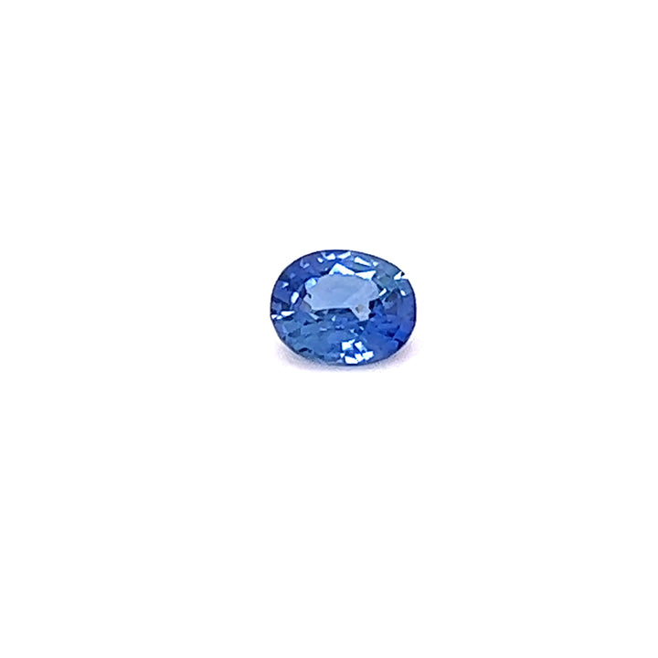 Saphir bleu 0.79 carat ovale non chauffé - vue 1