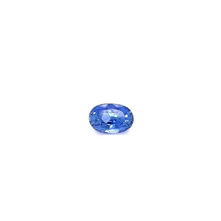 Saphir bleu 0.77 carat ovale non chauffé - vue 1
