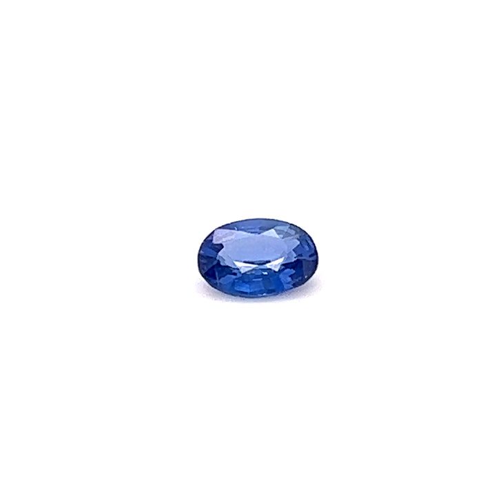 Saphir bleu 0.69 carats ovale non chauffé - vue 1