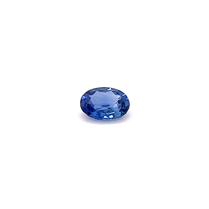 Saphir bleu 0.65 carat ovale non chauffé - vue 1