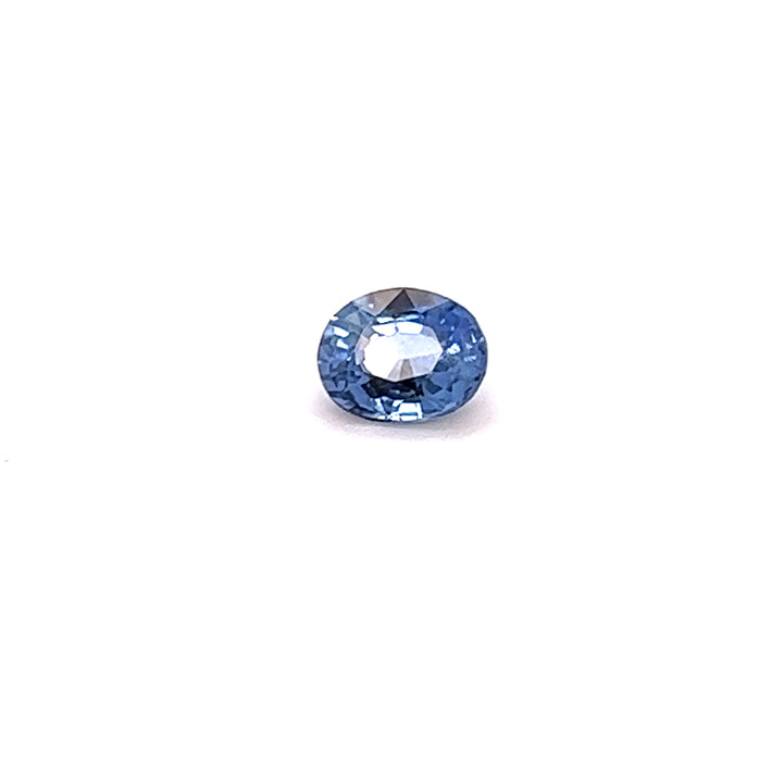 Saphir bleu 1.11 carats ovale non chauffé - vue 1