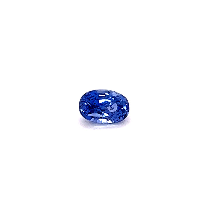 Saphir bleu 1.2 carats ovale non chauffé - vue 1