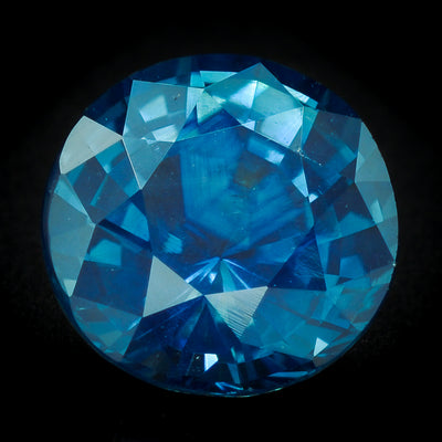 Saphir bleu 1.44 carats rond non chauffé