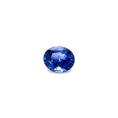 Saphir bleu 0.83 carat ovale non chauffé