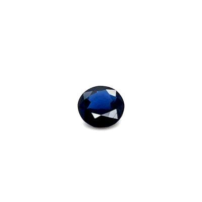 Saphir bleu 1.02 carats rond non chauffé