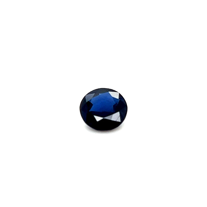 Saphir bleu 1.02 carats rond non chauffé - vue 1