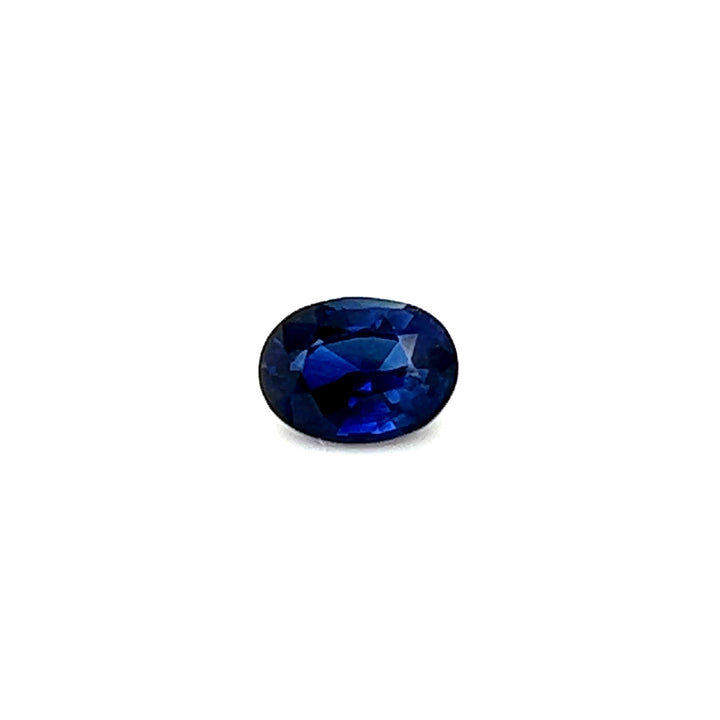 Saphir bleu 0.78 carat ovale non chauffé - vue 1