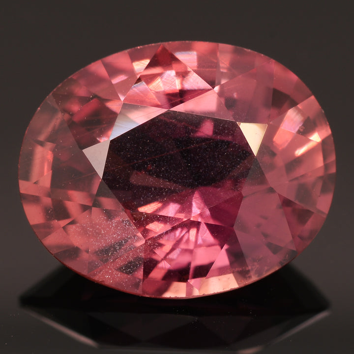 Saphir padparadscha 3.5 carats ovale non chauffé - vue 1
