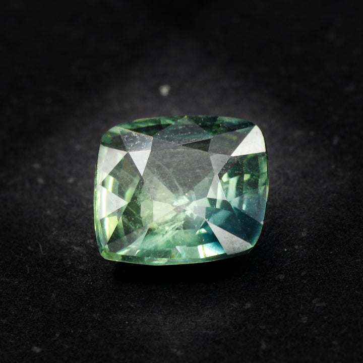 Saphir vert 1.71 carats coussin - vue 1