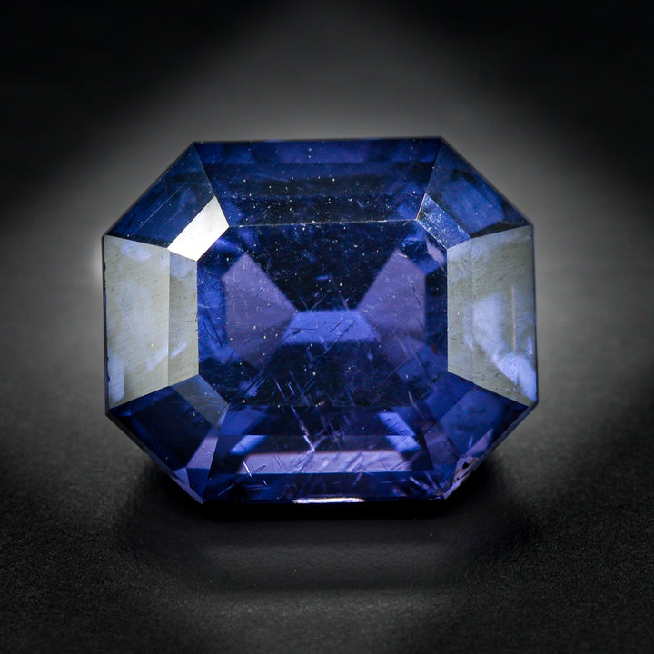 Spinelle bleu 2.5 carats émeraude - vue 1