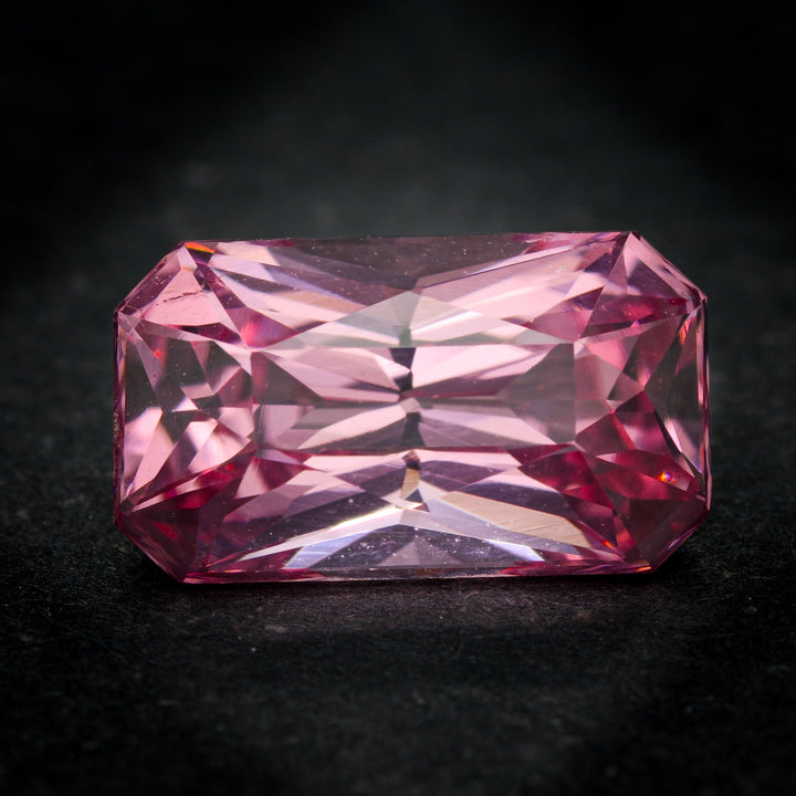Spinelle rose 2.96 carats radiant non traité Tadjikistan - vue 1