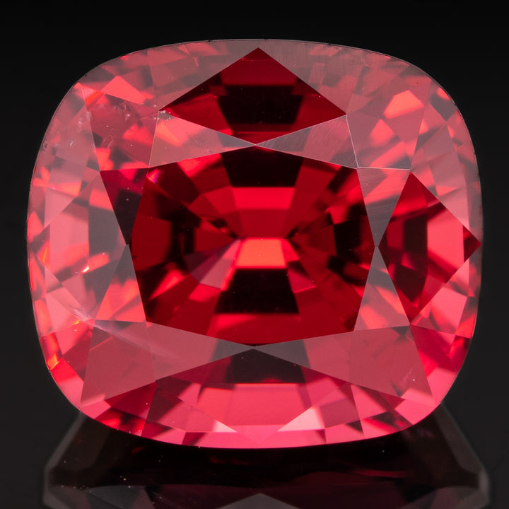 Spinelle rouge 2.46 carats coussin - vue 1