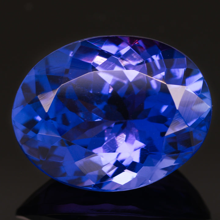 Tanzanite 5.89 carats ovale - vue 1