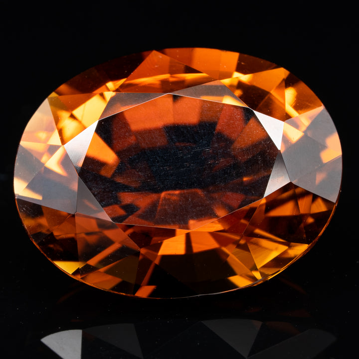 Tourmaline orange 10.67 carats ovale - vue 1