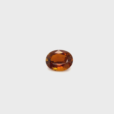 Tourmaline orange 10.67 carats ovale