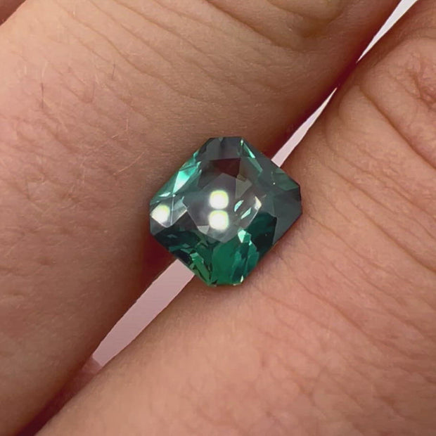 Lot De 15 Saphirs Bleu-vert D'Australie - 2,36 Carats - Taille Diamant - Qualité Exceptionnelle