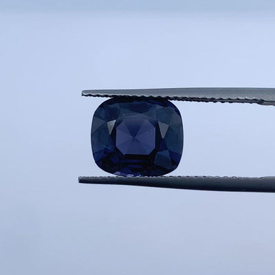 Spinelle bleu 3.73 carats coussin