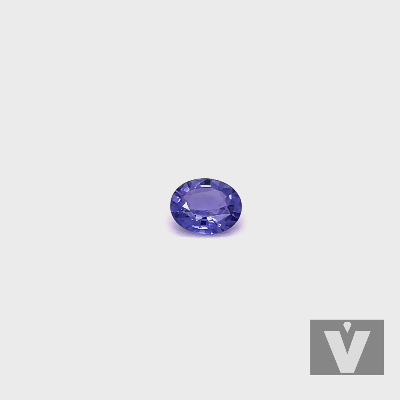 Saphir bleu 1.34 carats ovale non chauffé